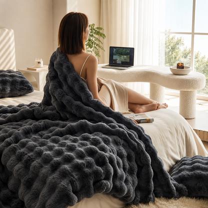 COBIJA ROYAL SOFT™ – Edición Premium de Piel de Conejo | ¡70% OFF! Paga al Recibir