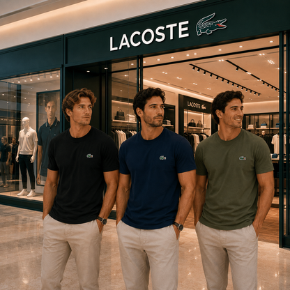 PACK 3 CAMISETAS LACOSTE – EDICIÓN PREMIUM | 70% DE DESCUENTO ¡SOLO HOY! | PAGA AL RECIBIR