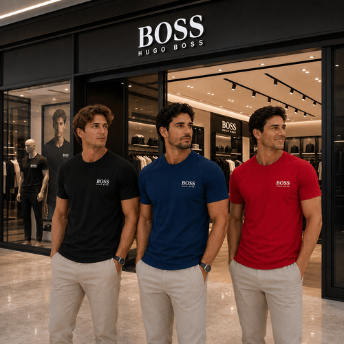 PACK 3 CAMISETAS HUGO BOSS – EDICIÓN PREMIUM | 70% DE DESCUENTO ¡SOLO HOY! | PAGA AL RECIBIR