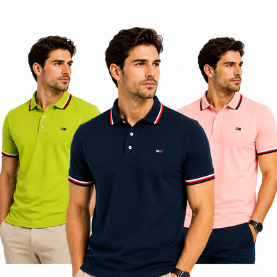 PACK 3 POLOS TOMMY HILFIGER – EDICIÓN PREMIUM | 70% DE DESCUENTO ¡SOLO HOY! | PAGA AL RECIBIR