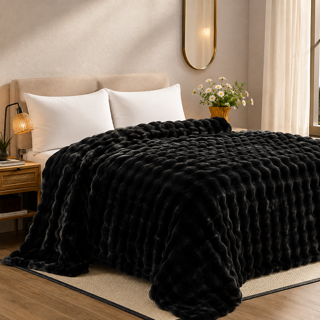 COBIJA ROYAL SOFT™ – Edición Premium de Piel de Conejo | ¡70% OFF! Paga al Recibir